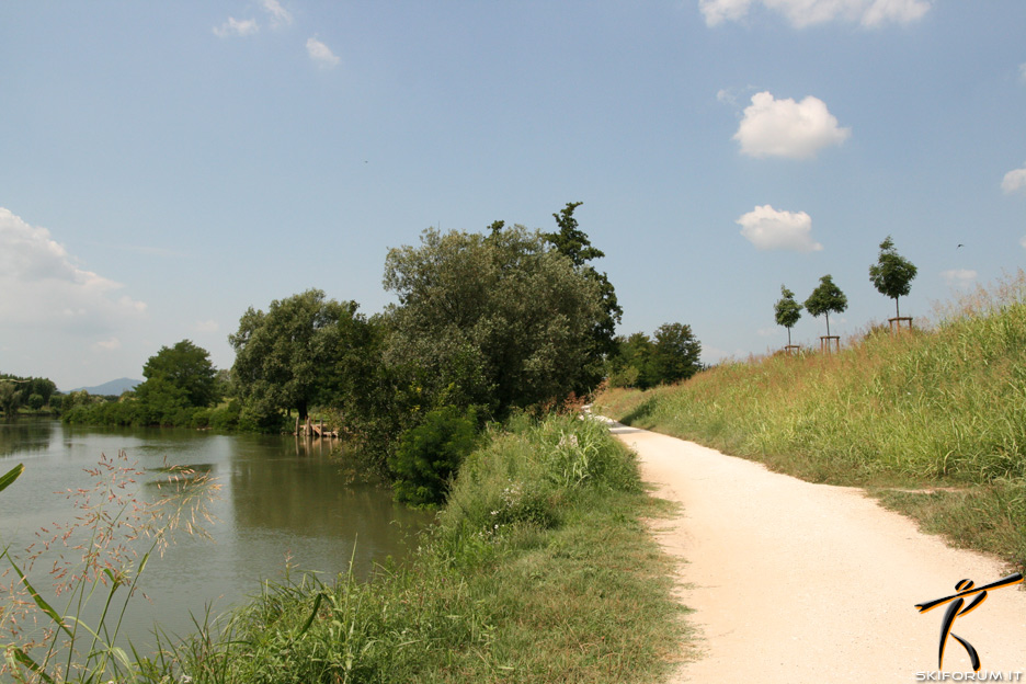 Anello fluviale di Padova, lungargine zona Volta Brusegana