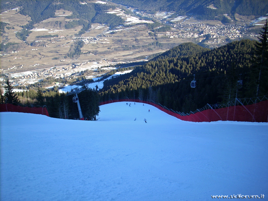 Pista Olimpia, una tra le più belle e lunghe piste di tutte le Dolomiti -  Alpe Cermis
