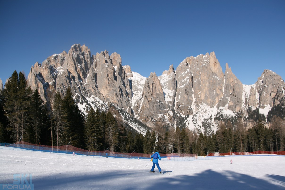 Piste facili in Val di Fassa: dove sciare con principianti e bambini