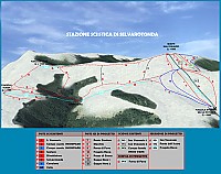 Cartina e mappa delle piste di Selvarotonda