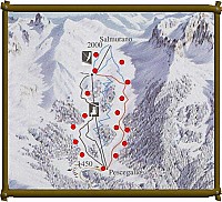 Cartina e mappa delle piste di Pescegallo - Valgerola